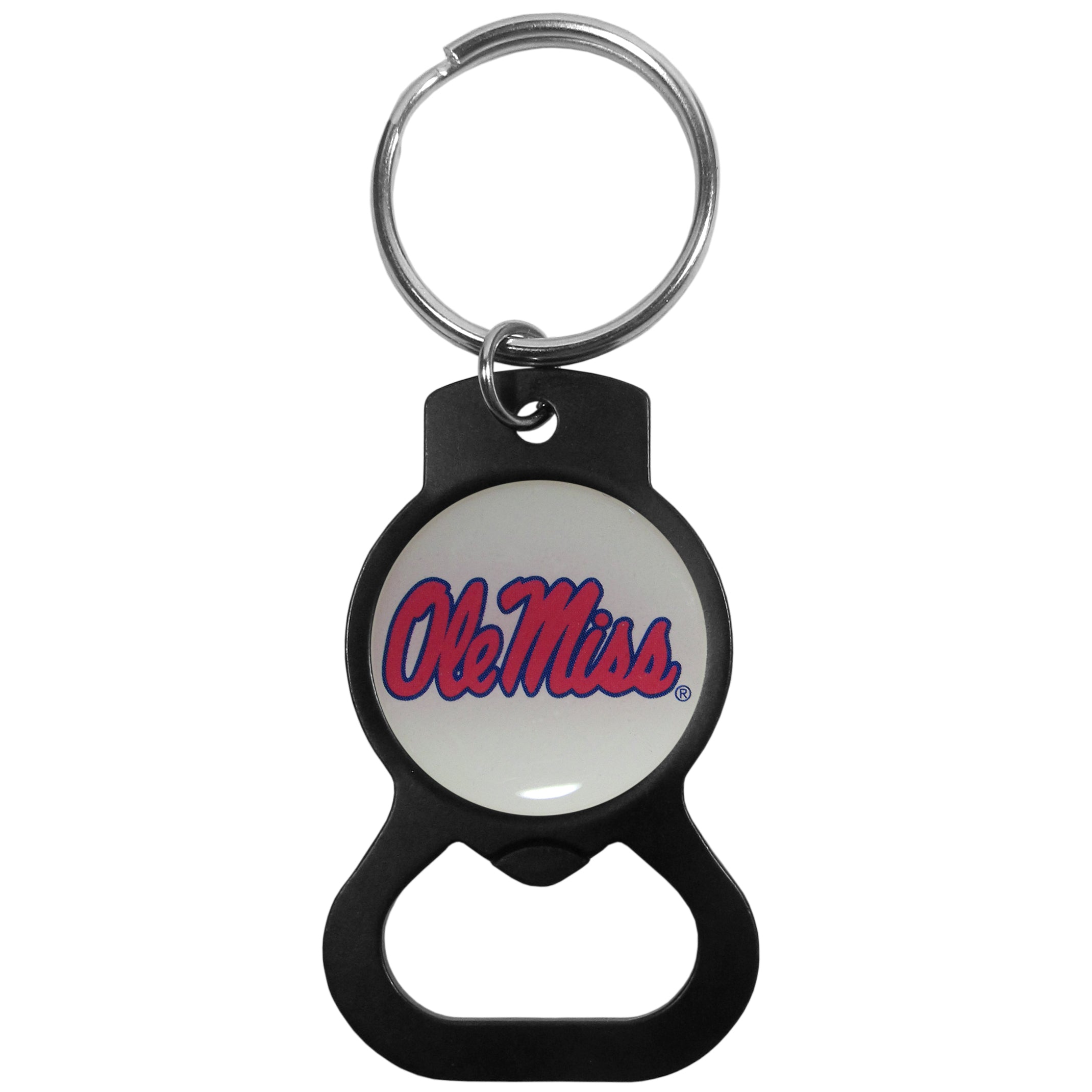 Mississippi Rebels Bottle Opener Key Chain, Black
