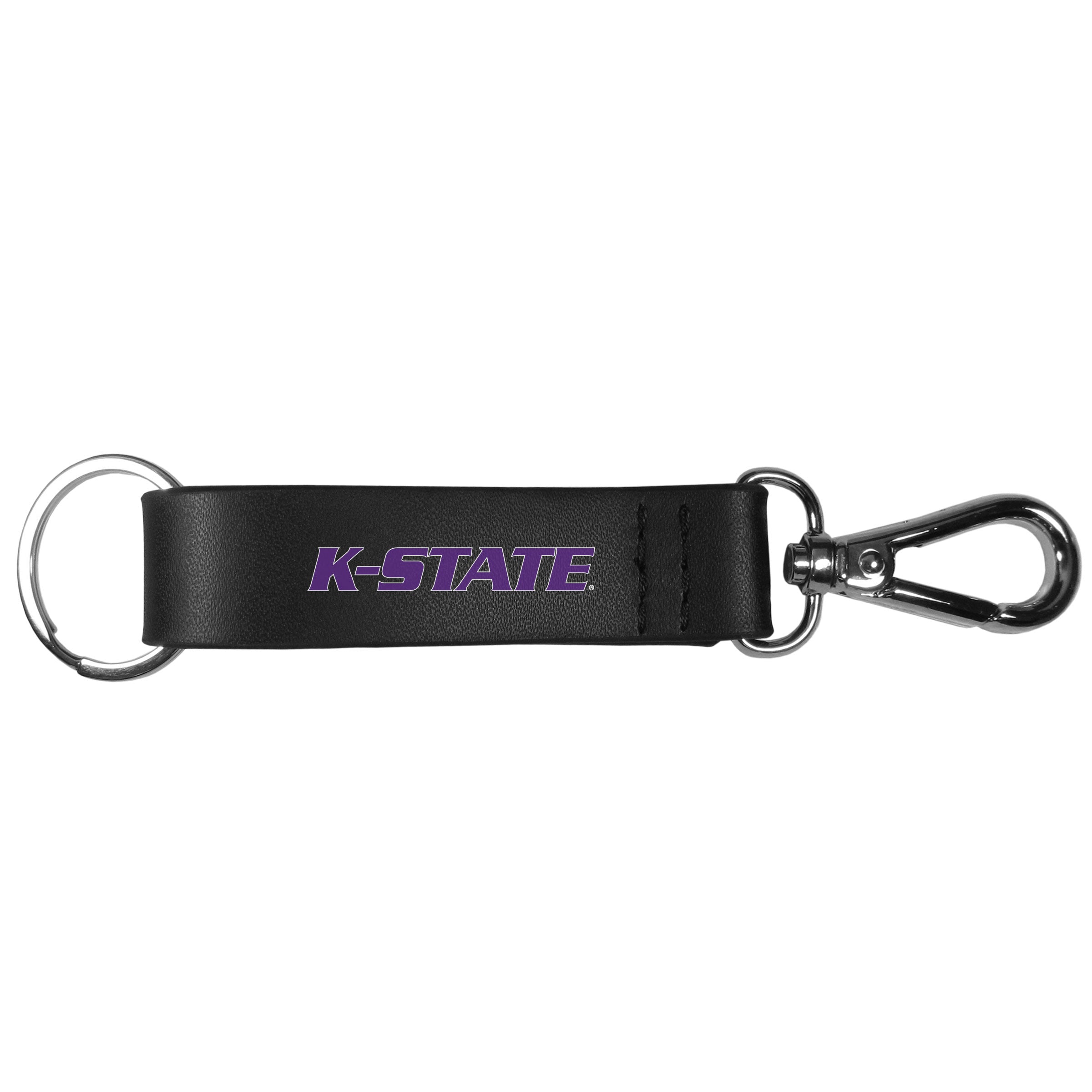 Kansas St. Wildcats Black Strap Key Chain