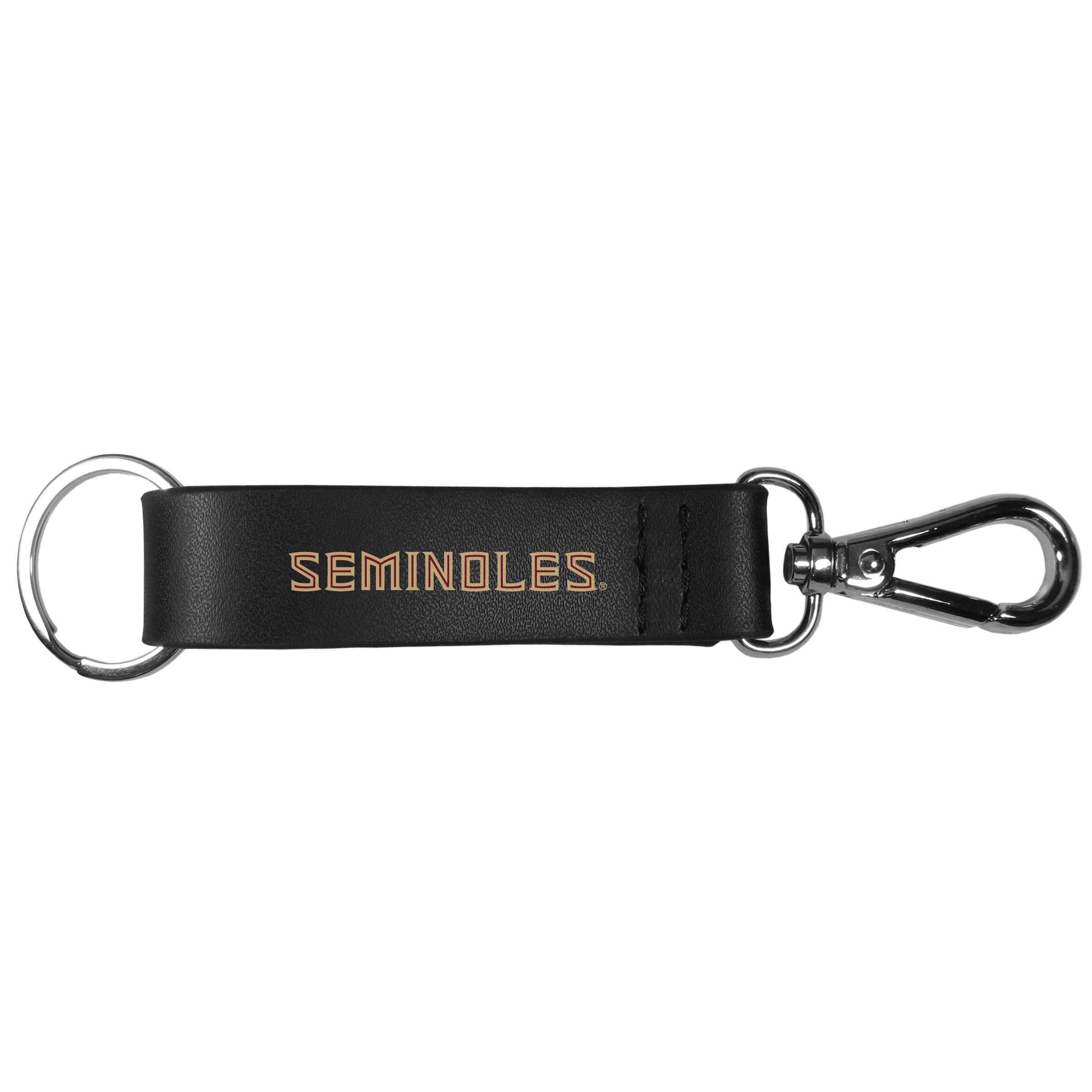 Florida St. Seminoles Black Strap Key Chain
