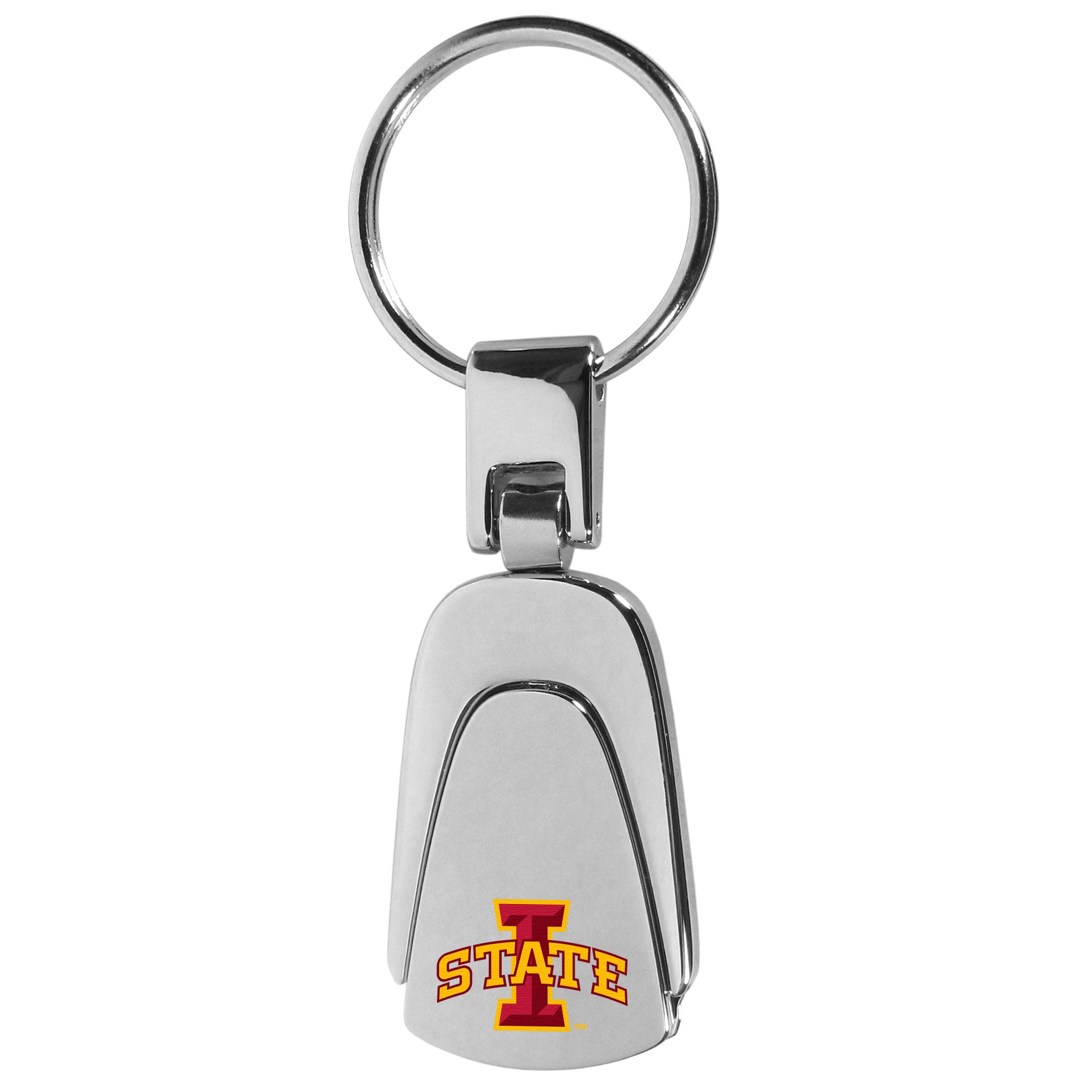 Iowa St. Cyclones Steel Teardop Key Chain