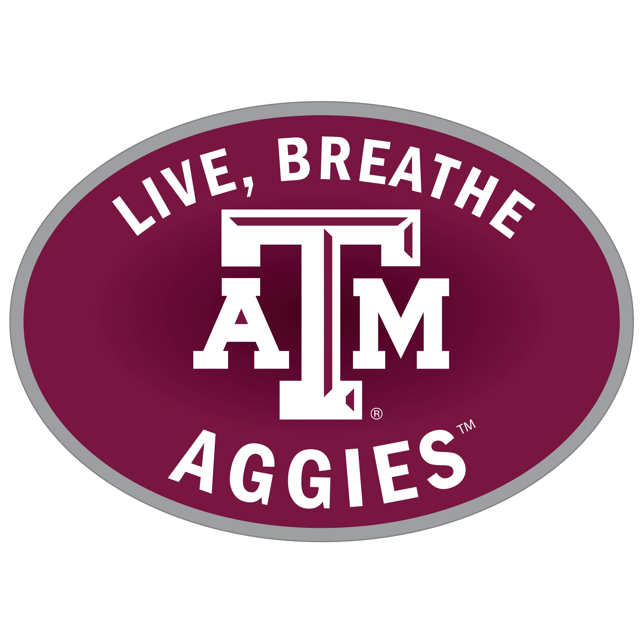 Texas A & M Aggies Live-Breath Auto Decal