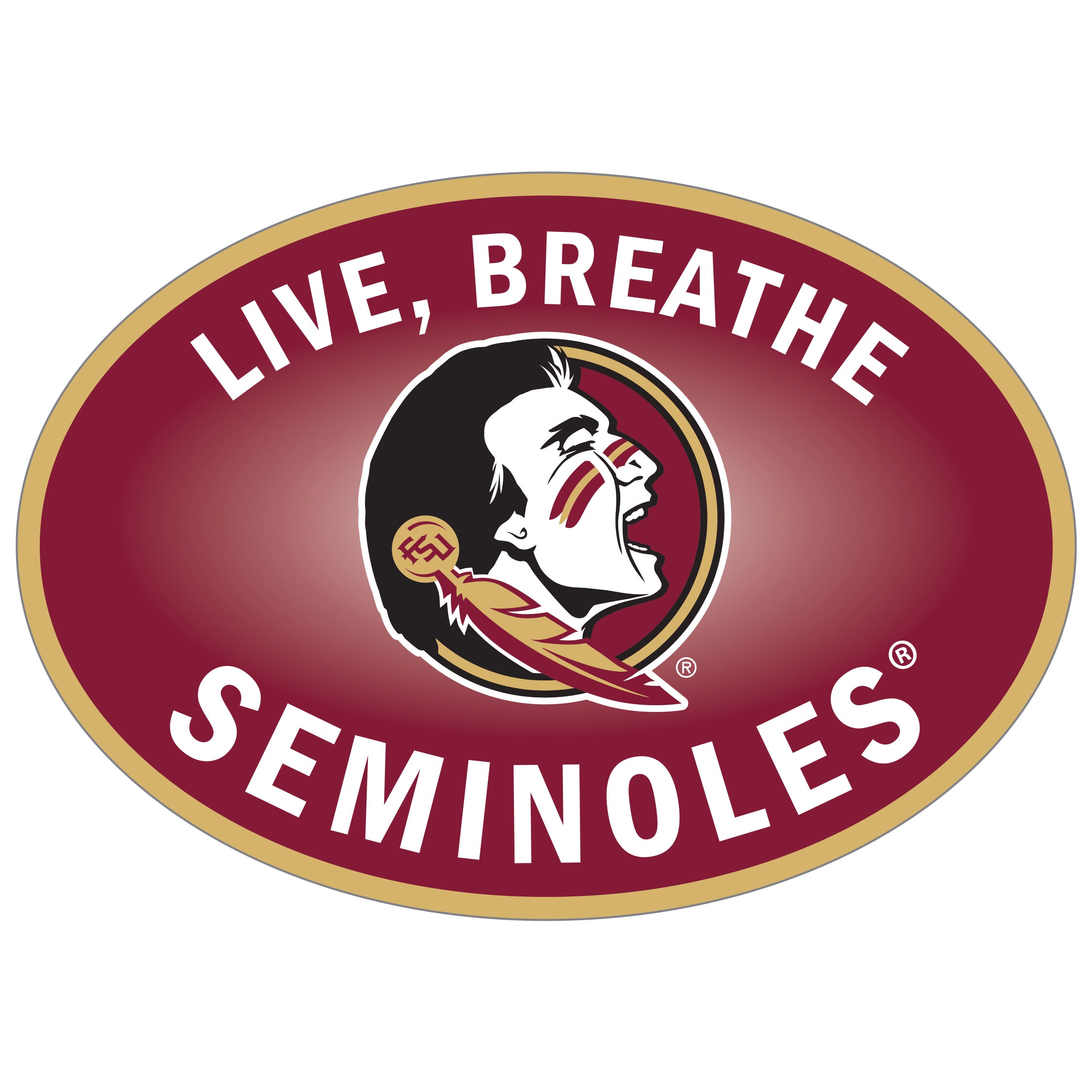 Florida St. Seminoles Live-Breath Auto Decal