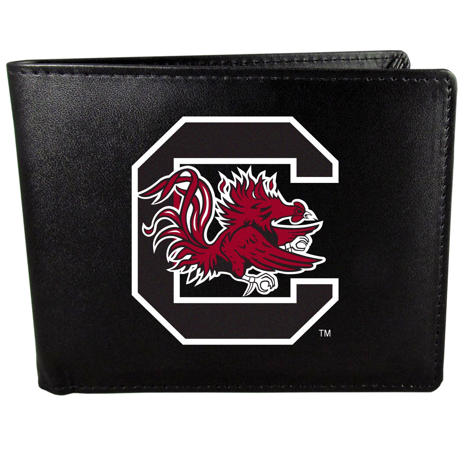 S. Carolina Gamecocks Leather Bi-fold Wallet, Large Logo