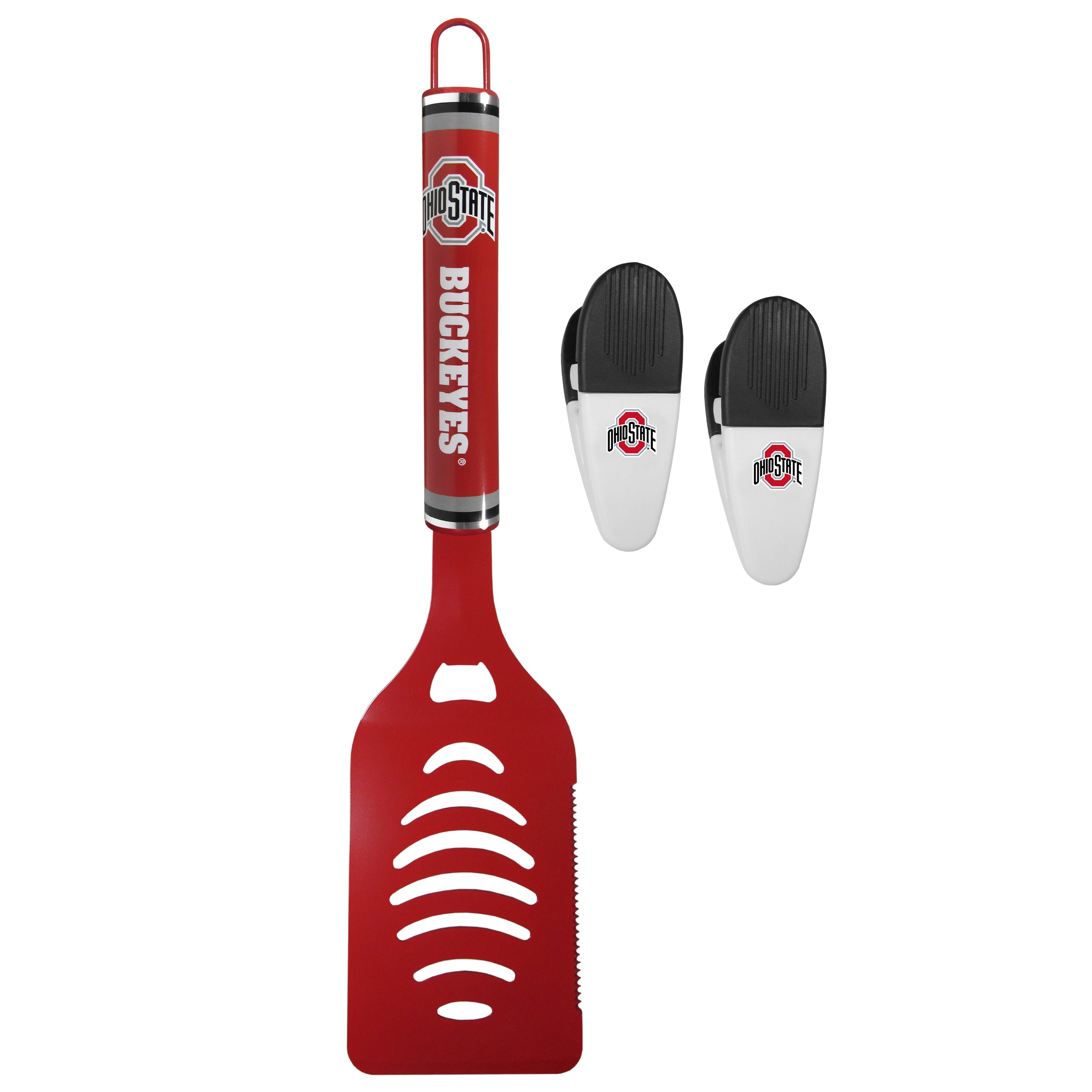 Ohio St. Buckeyes Logo Spatula/Chip Clips