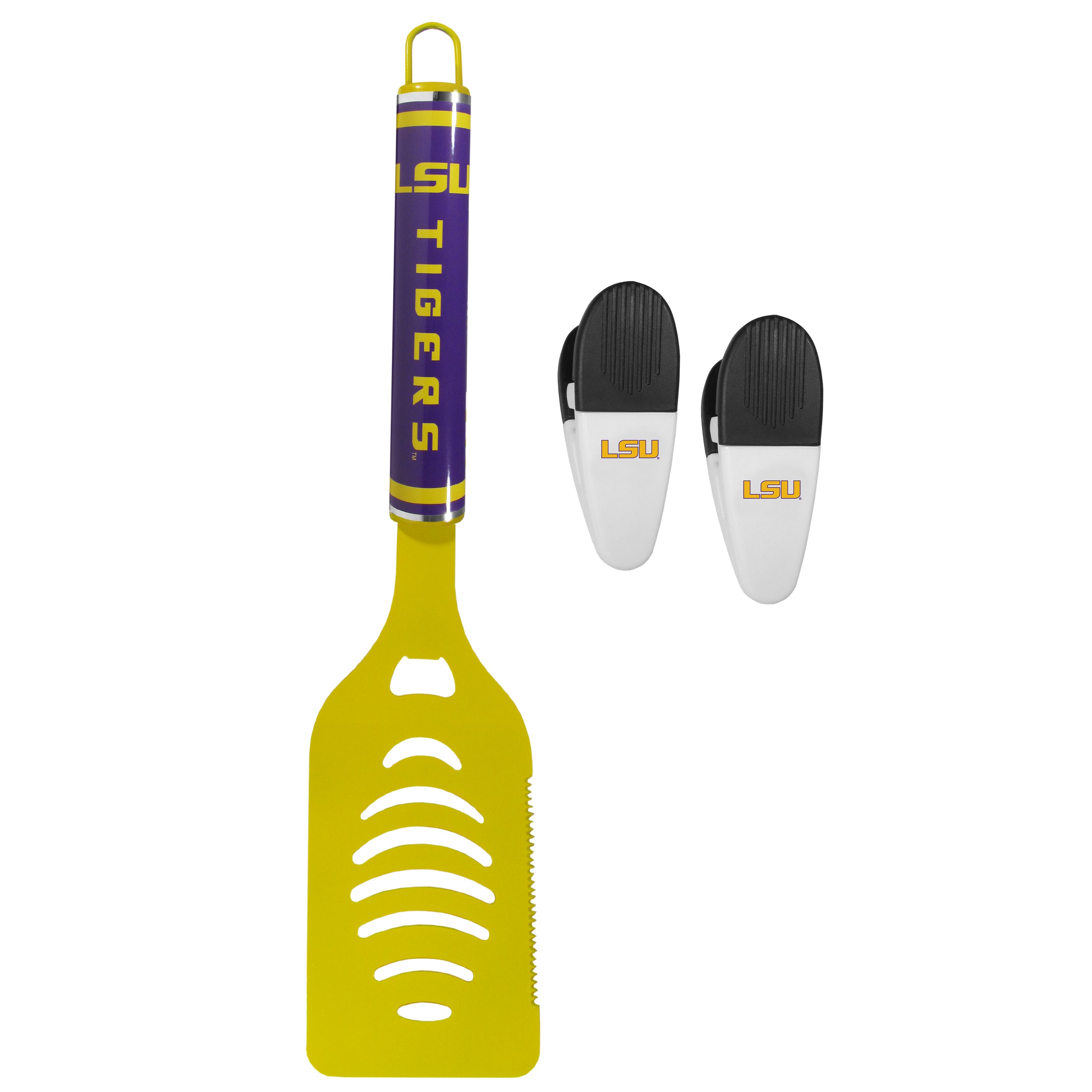LSU Tigers Logo Spatula/Chip Clips