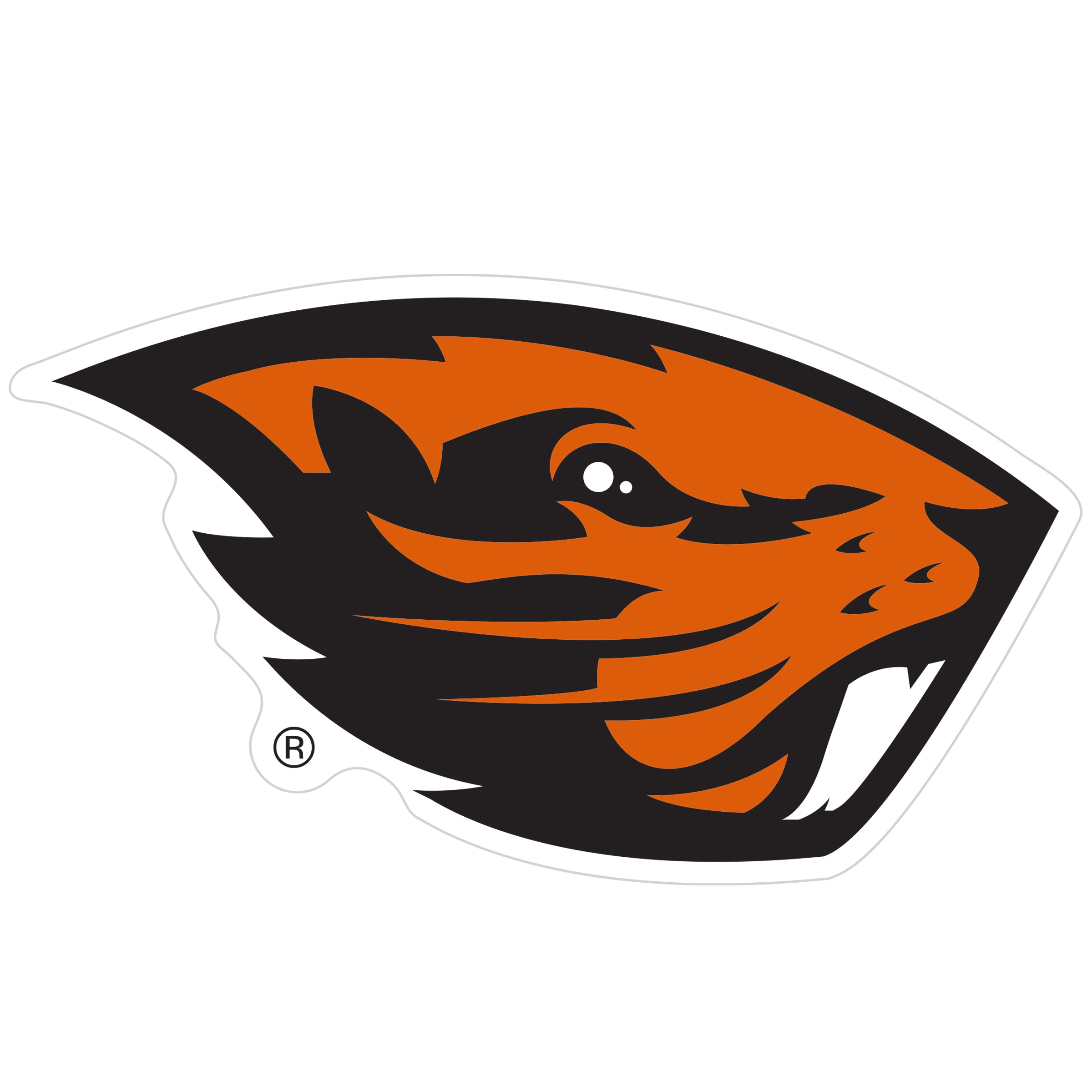 Oregon St. Beavers 8 inch Auto Decal