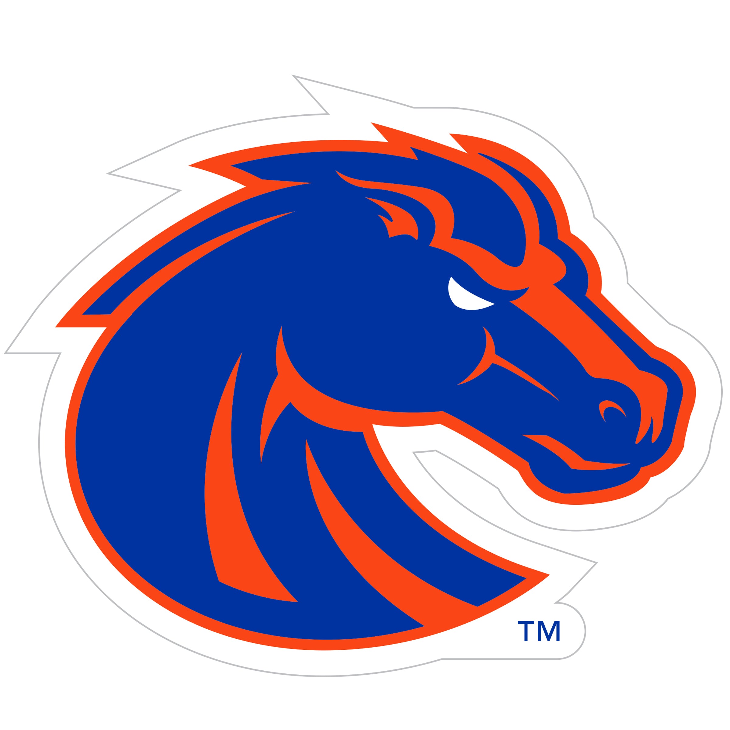 Boise St. Broncos 8 inch Auto Decal