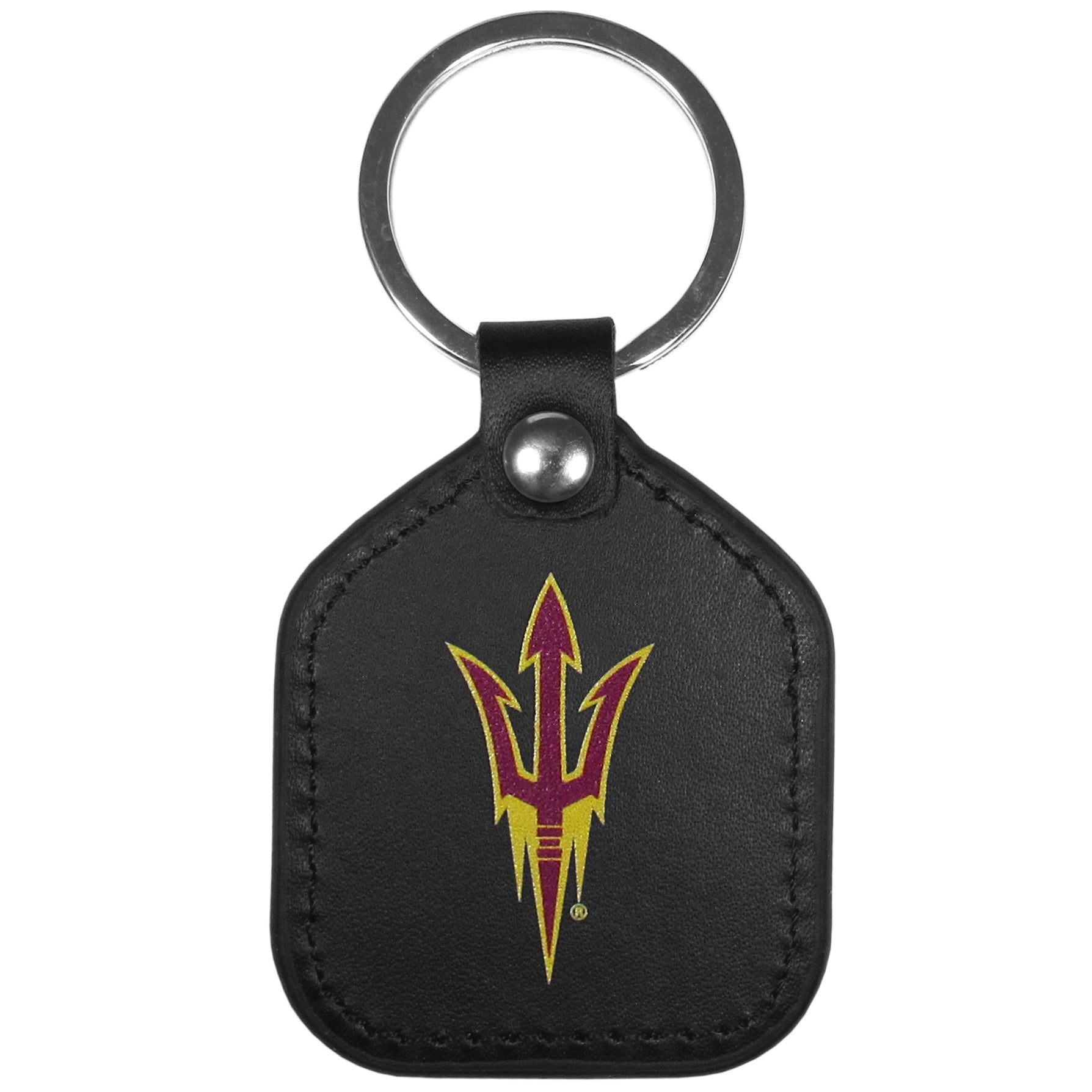 Arizona St. Sun Devils Leather Square Key Chains