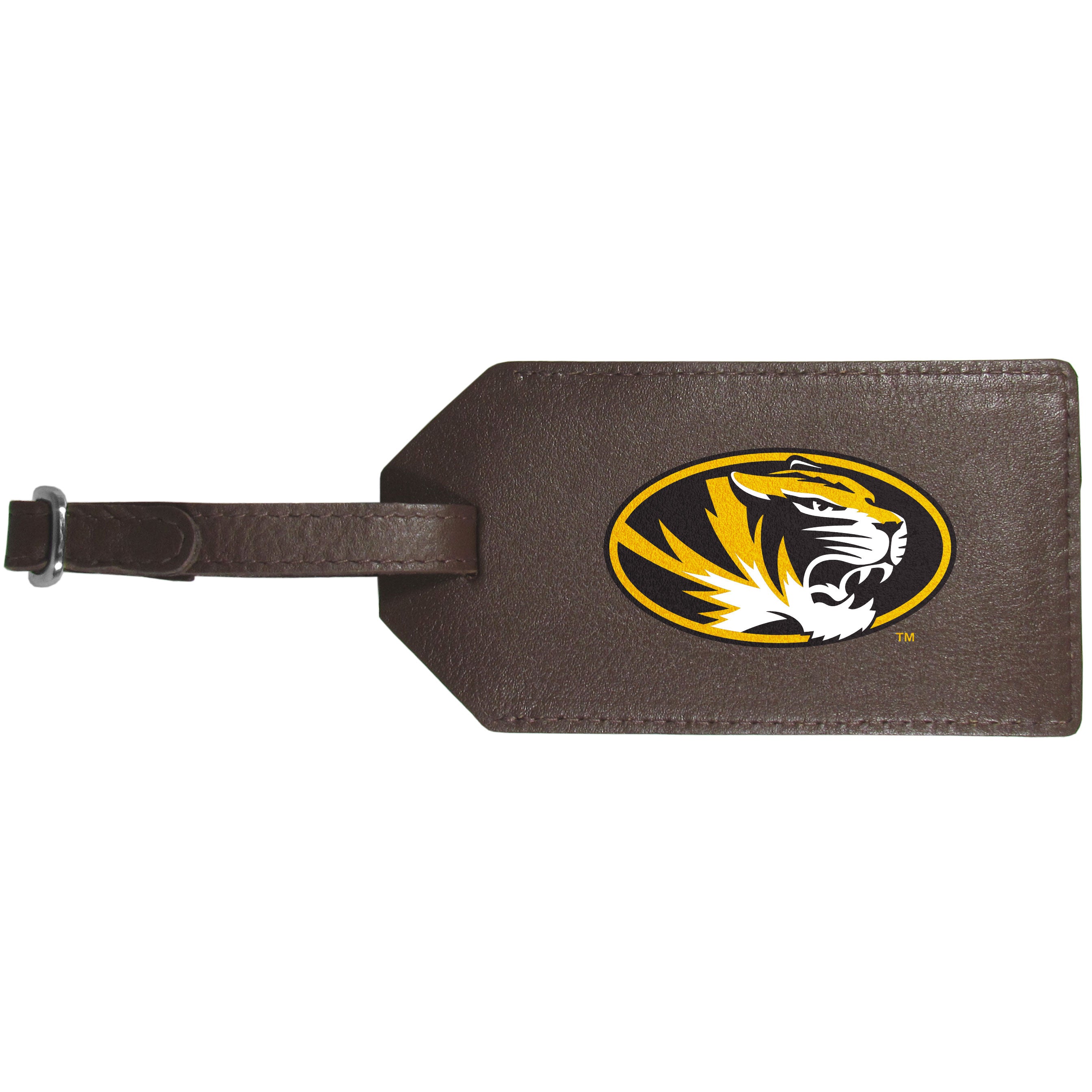 Missouri Tigers Leather Luggage Strap