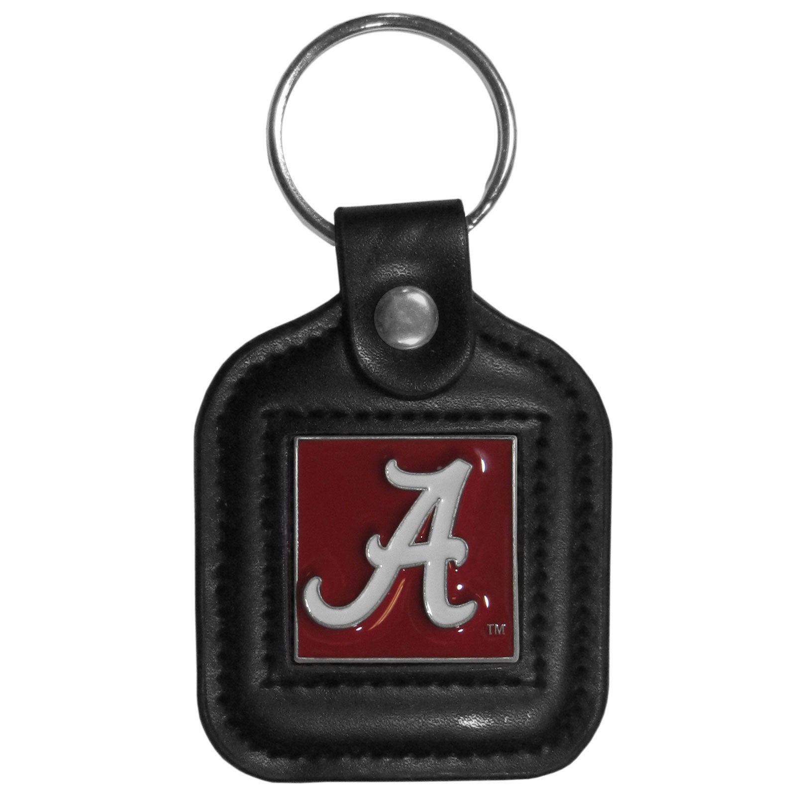 Alabama Crimson Tide Square Leatherette Key Chain (SSKG)
