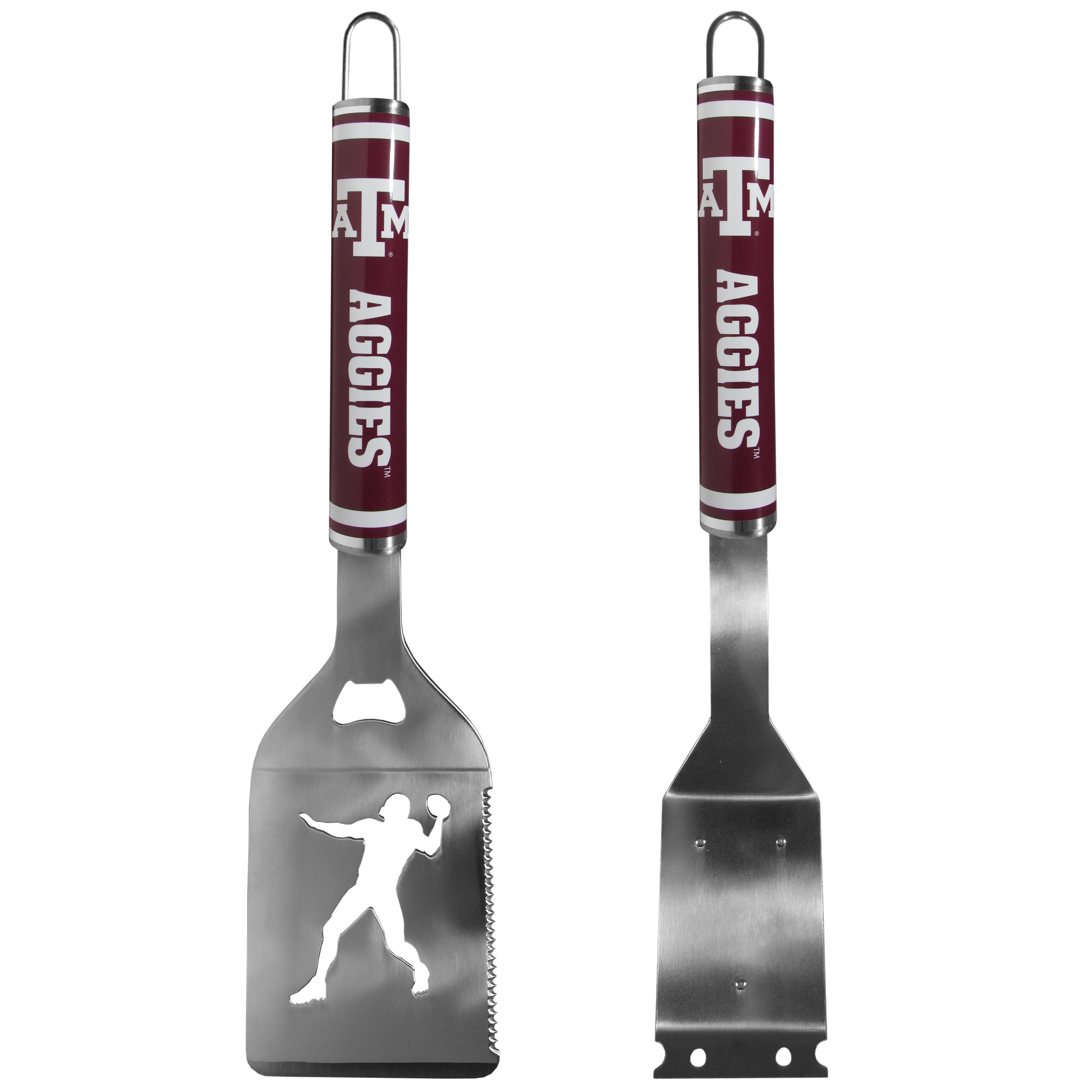 Texas A & M Aggies Logo Grill Brush/Scraper and Spatula