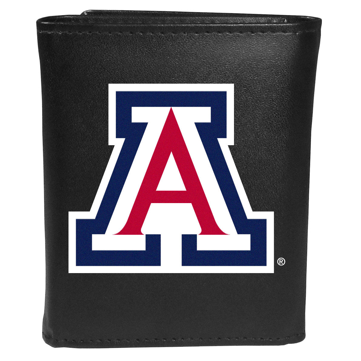 Arizona Wildcats Leather Tri-fold Wallet, Large Logo