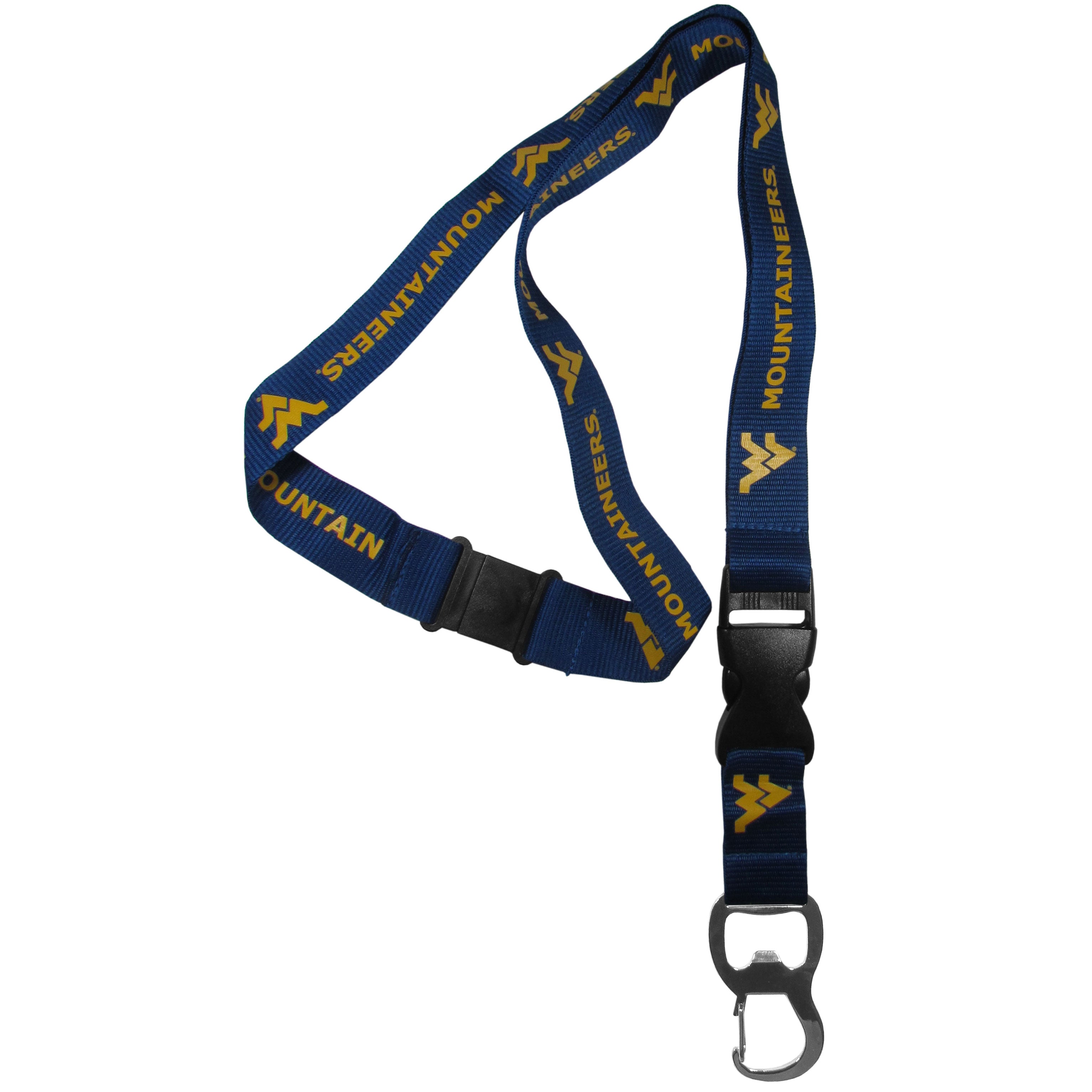 W. Virginia Mountaineers Lanyard, Bottle Opener