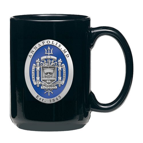 United States Naval Academy Crest Coffee Mug - Sports Gifts, Sports Memorabilia, Sports Collectibles, Fan Shop