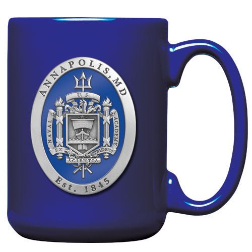 United States Naval Academy Crest Coffee Mug - Sports Gifts, Sports Memorabilia, Sports Collectibles, Fan Shop