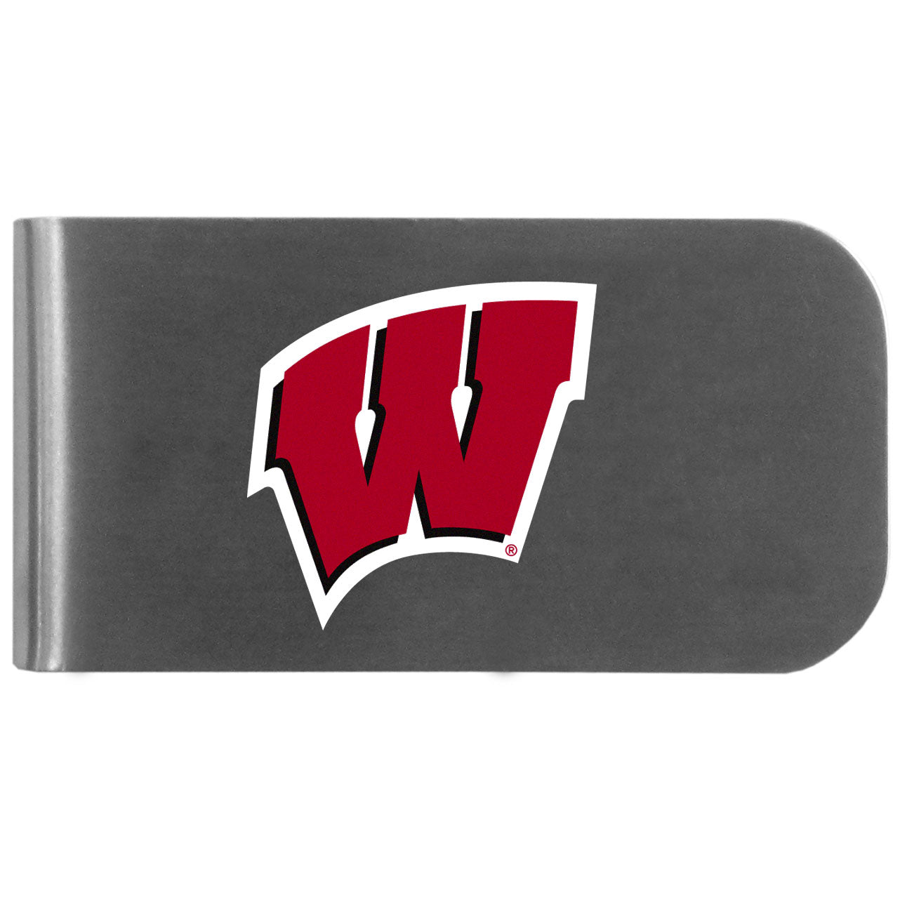 Wisconsin Badgers Logo Bottle Opener Money Clip