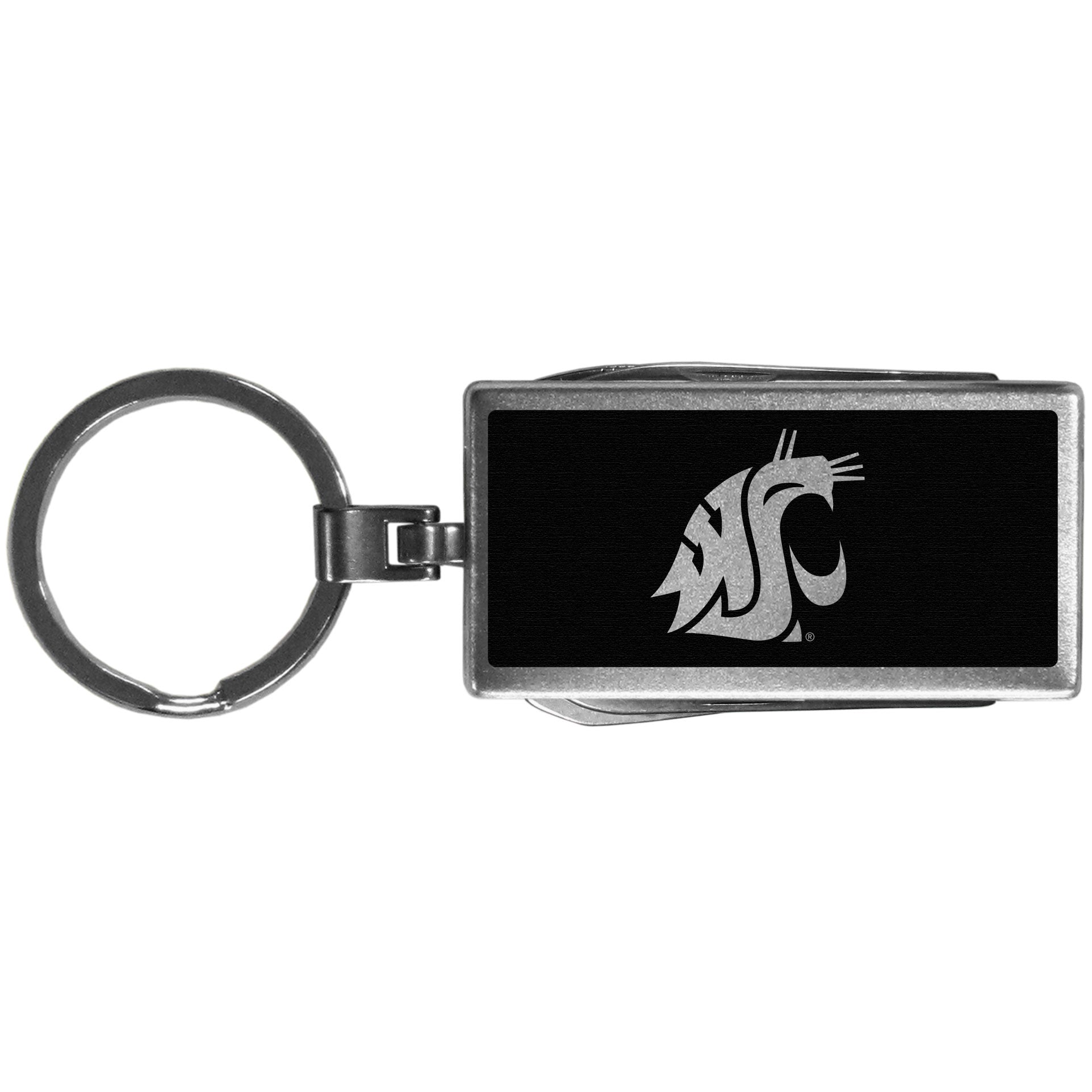 Washington St. Cougars Multi-tool Key Chain, Black