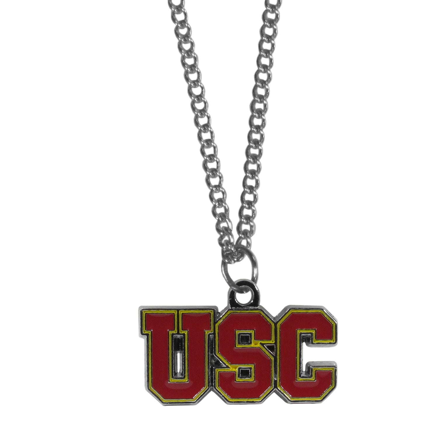 USC Trojans Chain Necklace with Small Charm (SSKG)