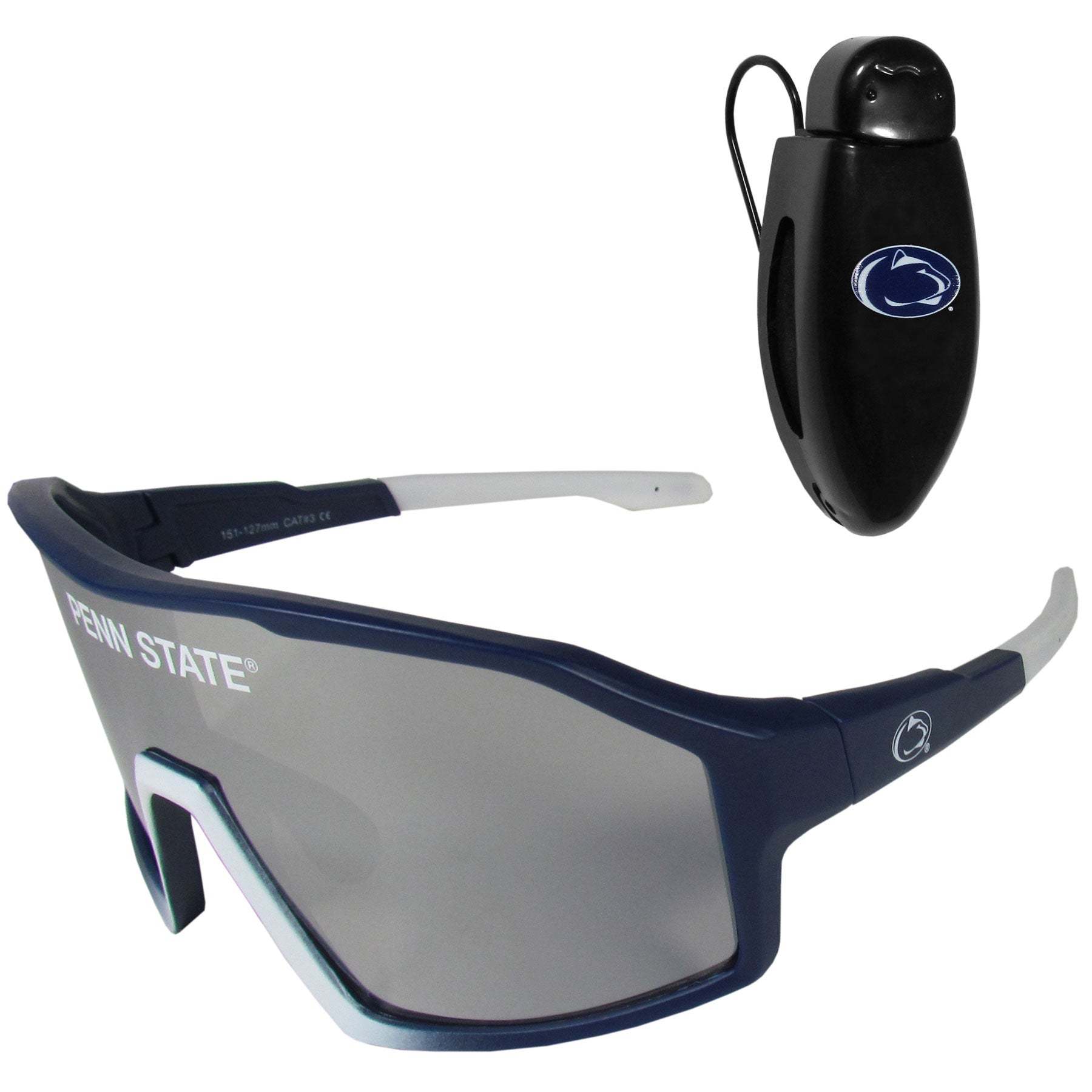 Penn St. Nittany Lions Shield Sunglasses with Visor Clip
