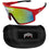 Ohio St. Buckeyes Shield Sunglasses with Case