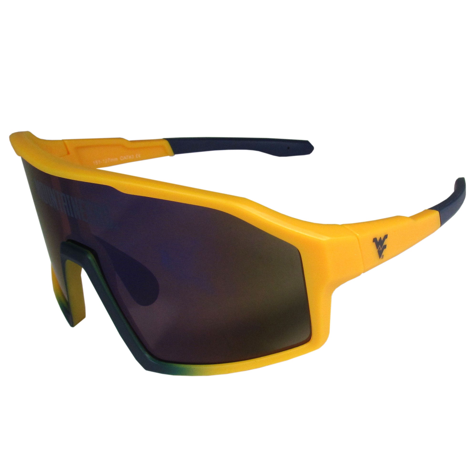W. Virginia Mountaineers Navigator Shield Sunglasses