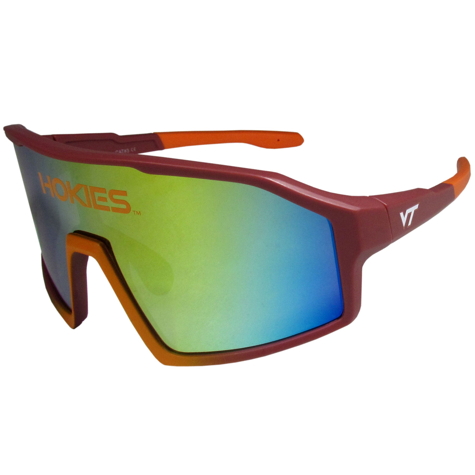 Virginia Tech Hokies Navigator Shield Sunglasses - Sports Gifts, Sports Memorabilia, Sports Collectibles, Fan Shop