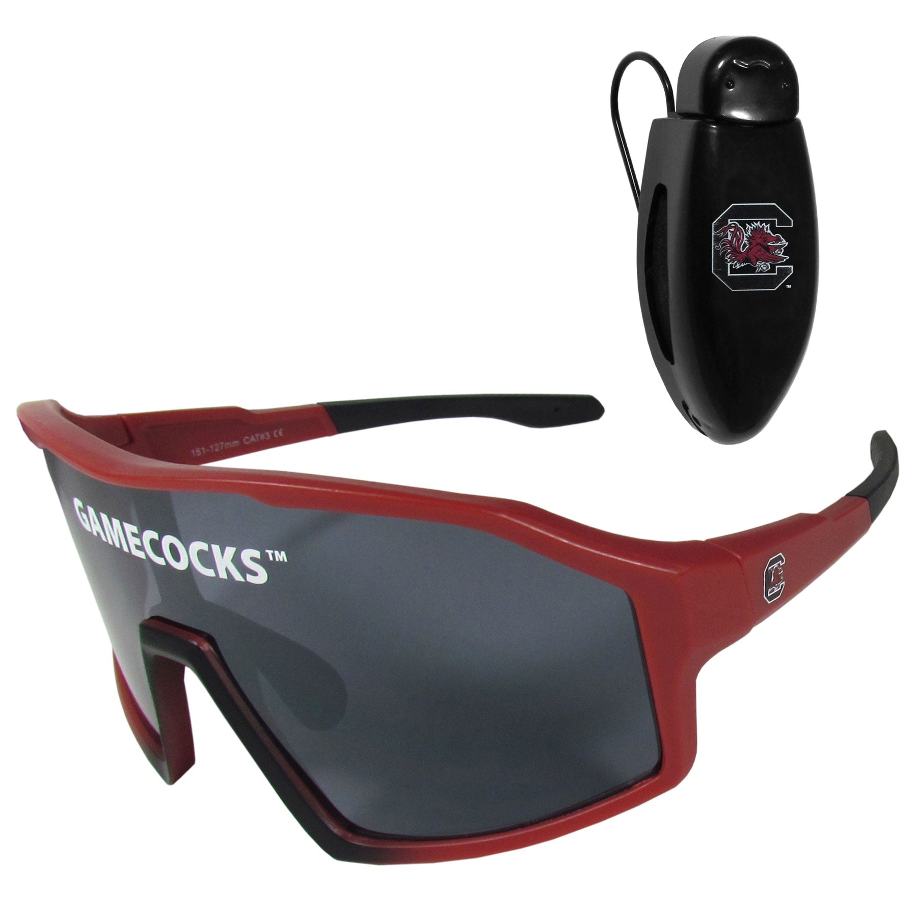 S. Carolina Gamecocks Shield Sunglasses with Visor Clip
