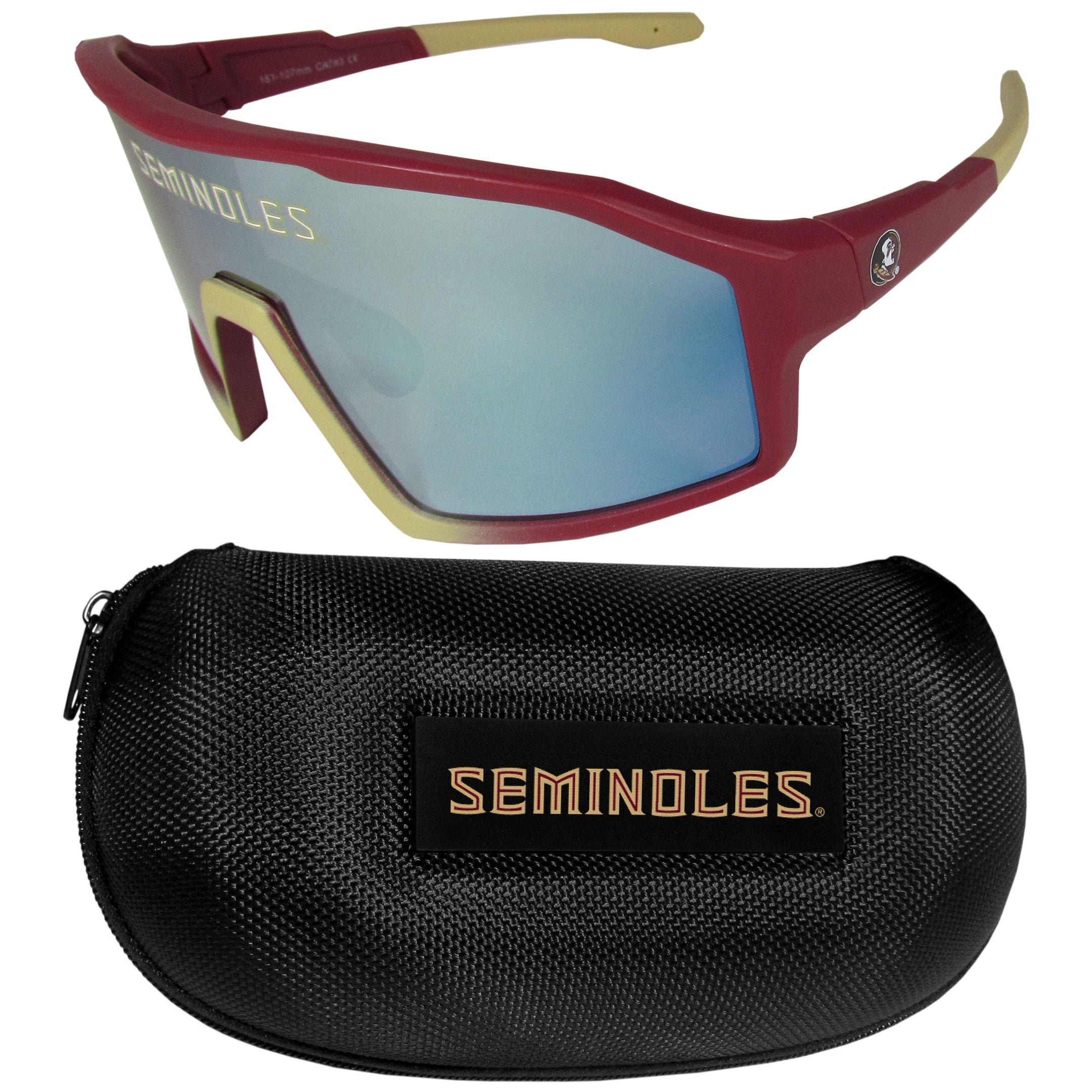 Florida St. Seminoles Shield Sunglasses with Case