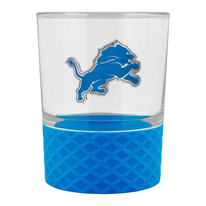 Detroit Lions 14 oz. COMMISSIONER Rocks Glass - Sports Gifts, Sports Memorabilia, Sports Collectibles, Fan Shop