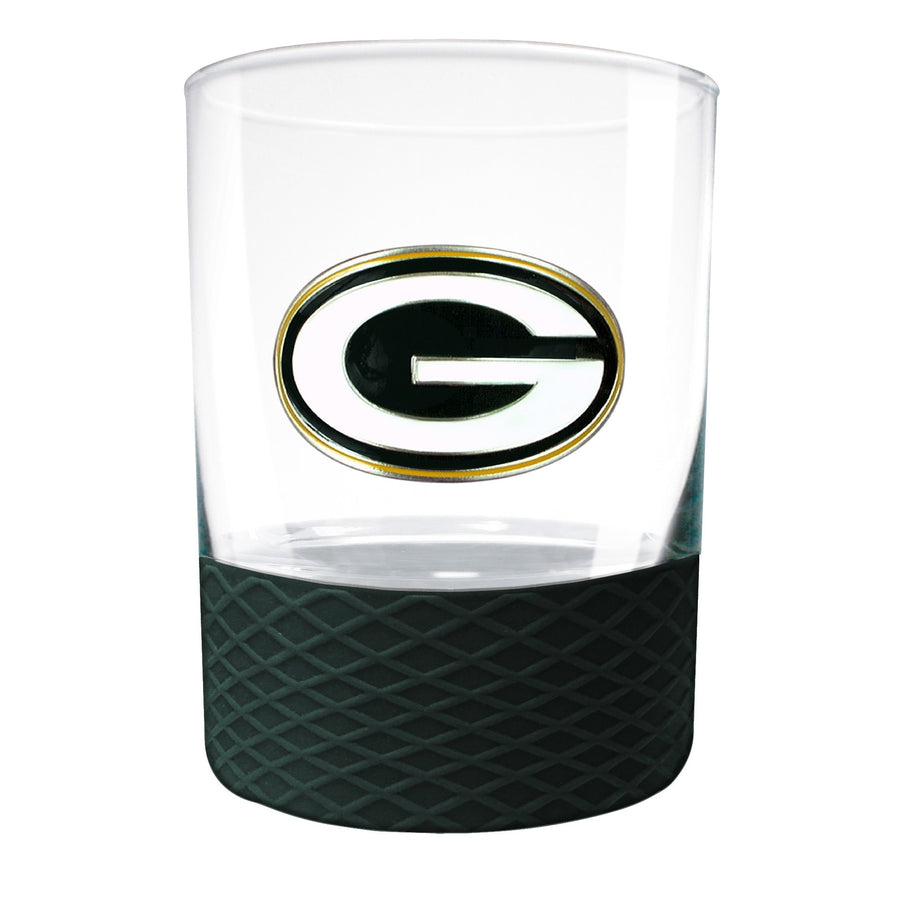 Green Bay Packers 14 oz. COMMISSIONER Rocks Glass - 757 Sports Collectibles