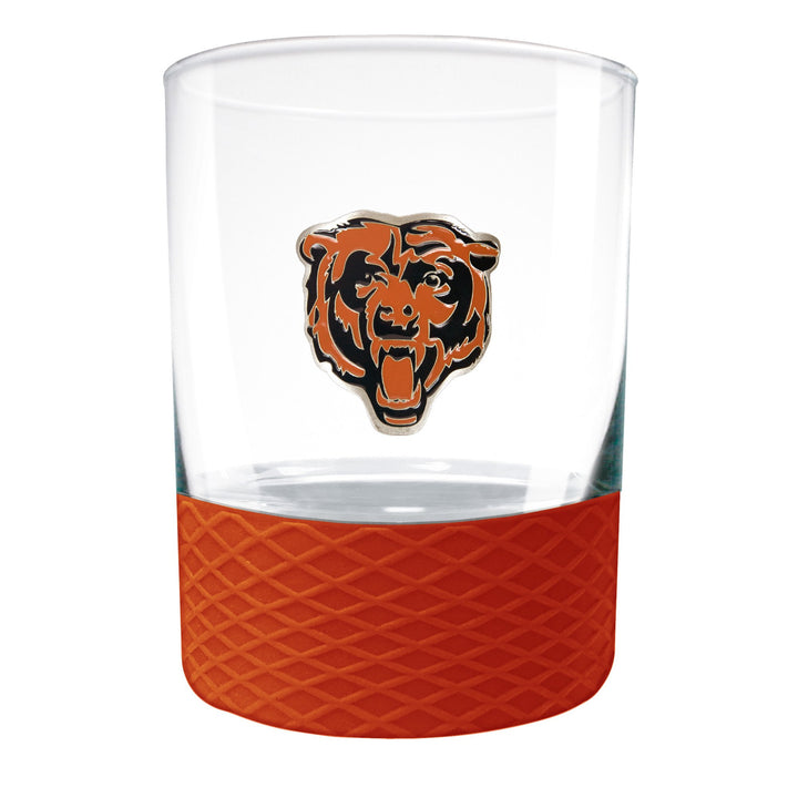 Chicago Bears 14 oz. COMMISSIONER Rocks Glass - Sports Gifts, Sports Memorabilia, Sports Collectibles, Fan Shop