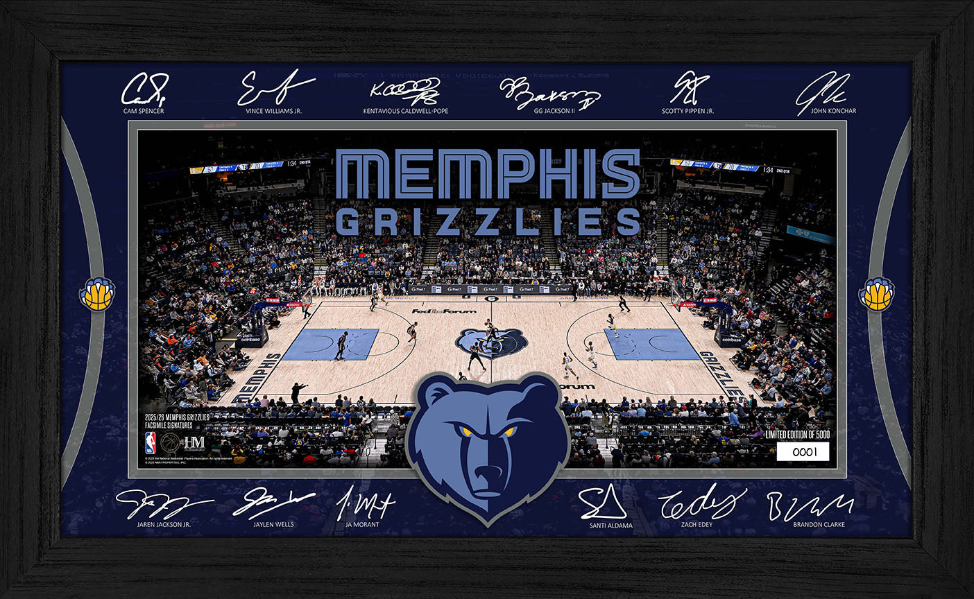 Memphis Grizzlies 2025 Signature Court