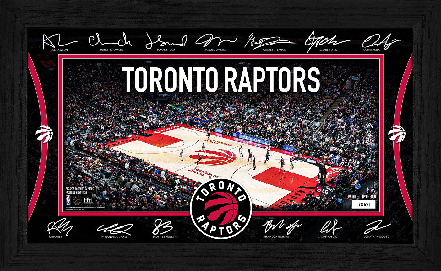 Toronto Raptors Pinterest Toronto Raptors 2025 Signature Court– 757 Sports Collectibles