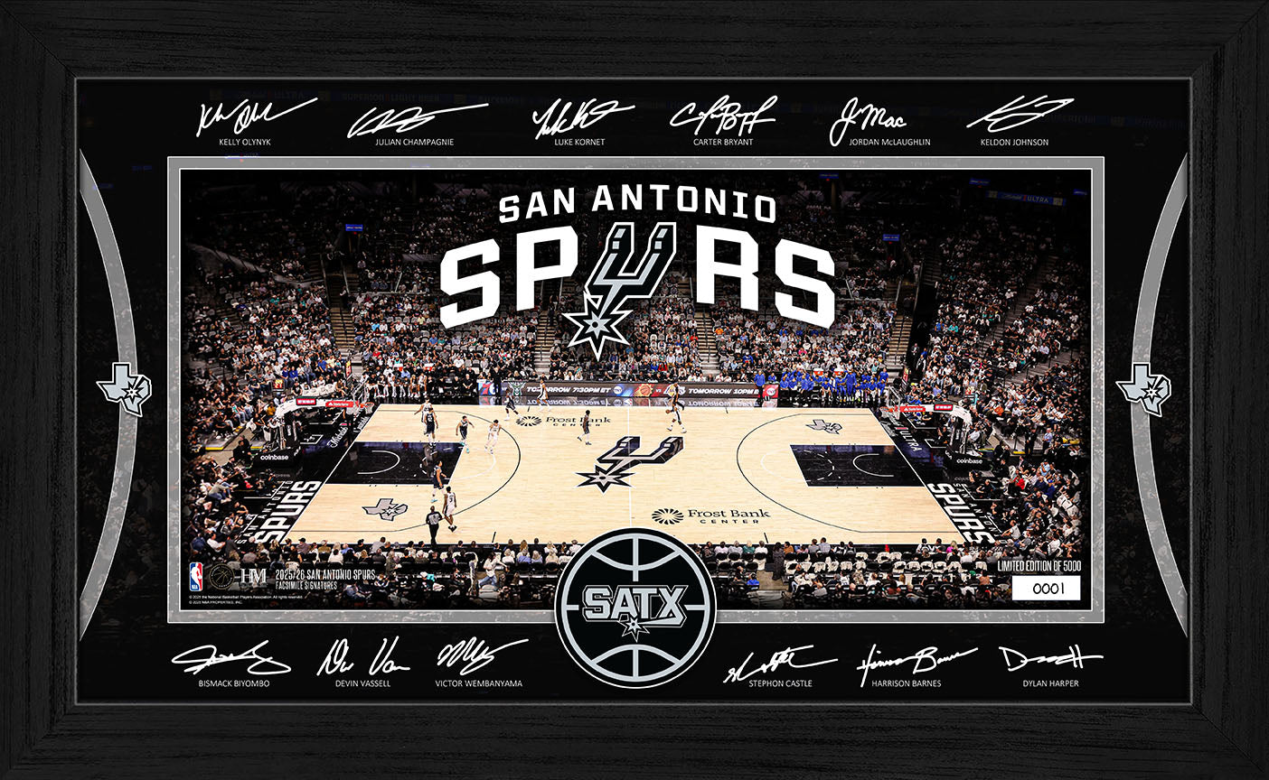 San Antonio Spurs 2025 Signature Court
