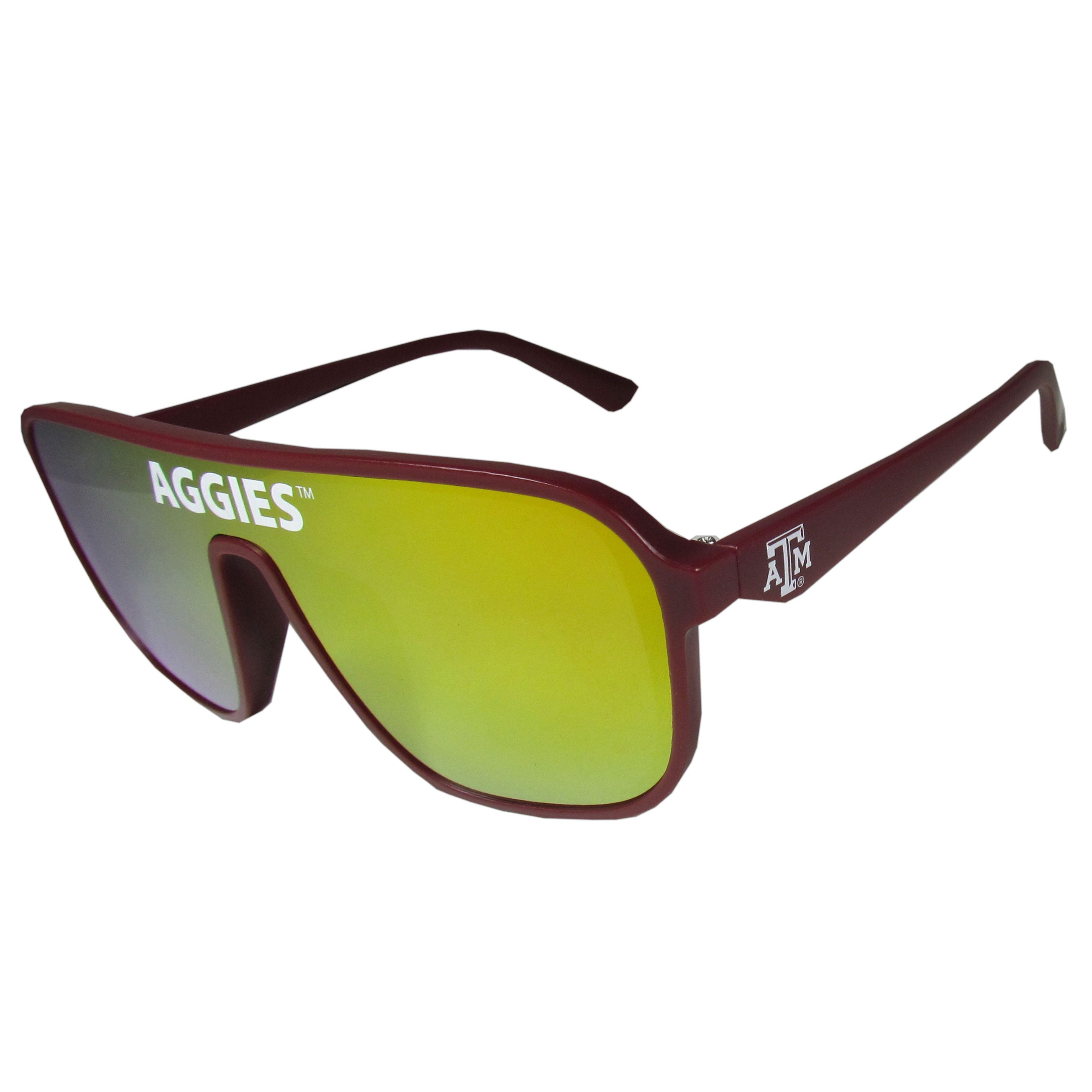Texas A & M Aggies Aviator Shield Sunglasses