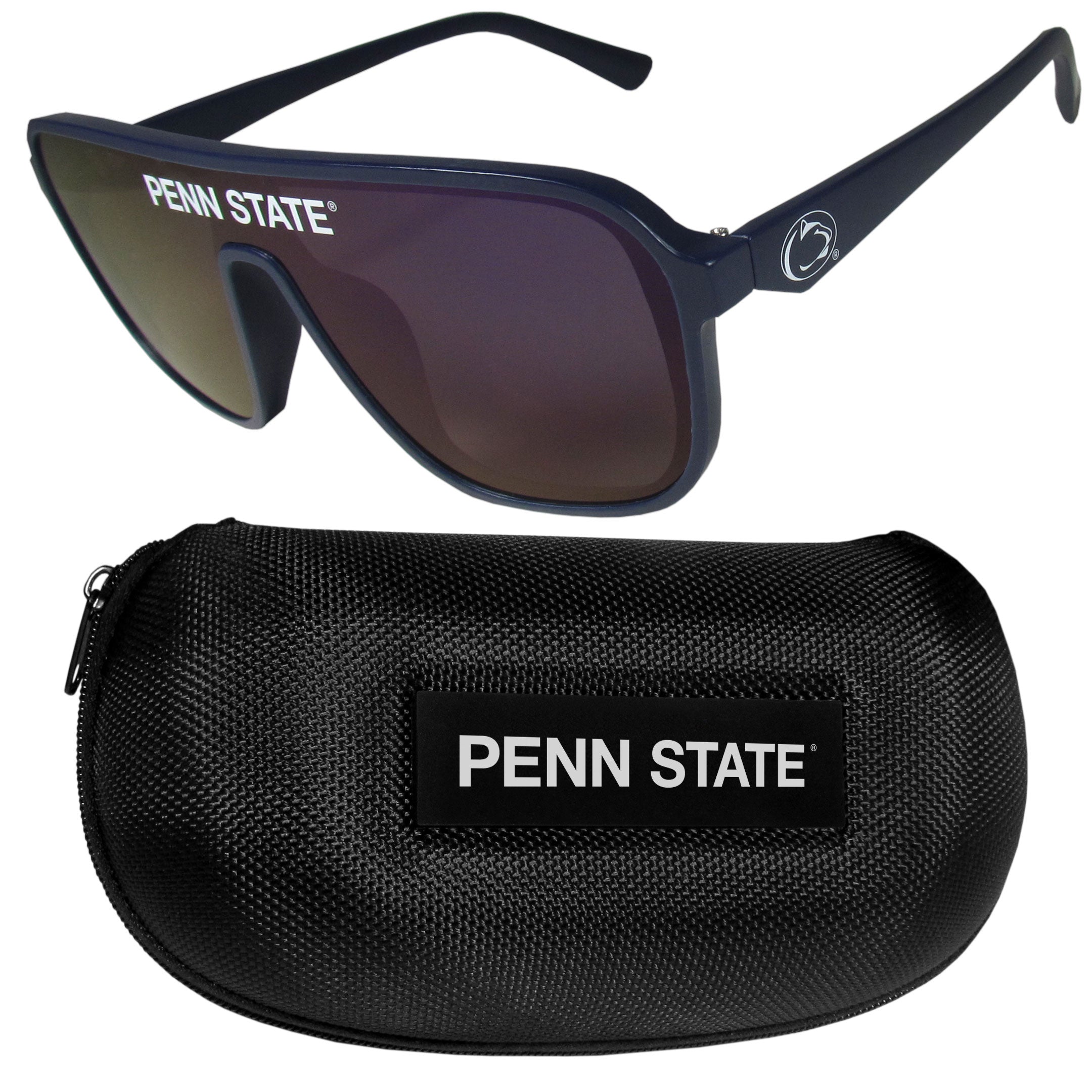 Penn St. Nittany Lions Shield Sunglasses with Case