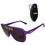 LSU Tigers Shield Sunglasses with Visor Clip