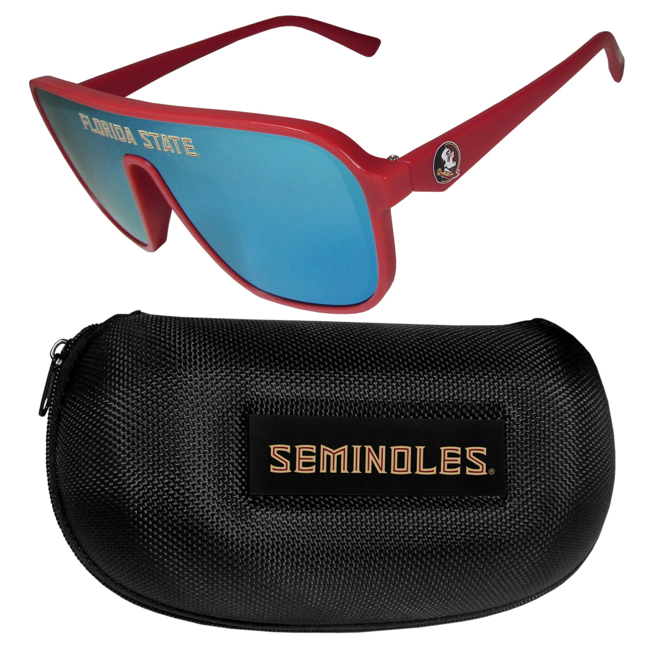 Florida St. Seminoles Shield Sunglasses with Case
