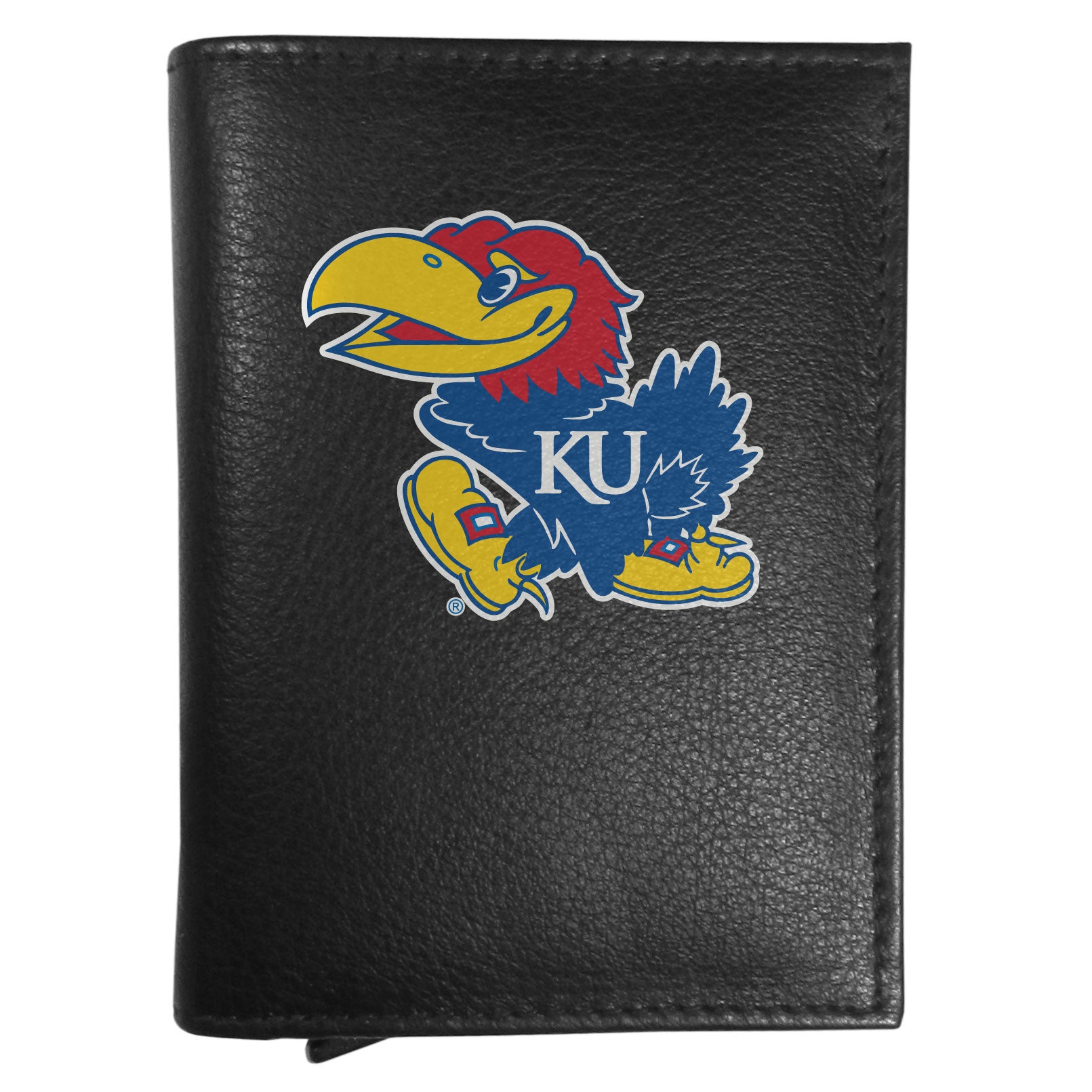 Kansas Jayhawks Leather RFID Pop-Up Wallet