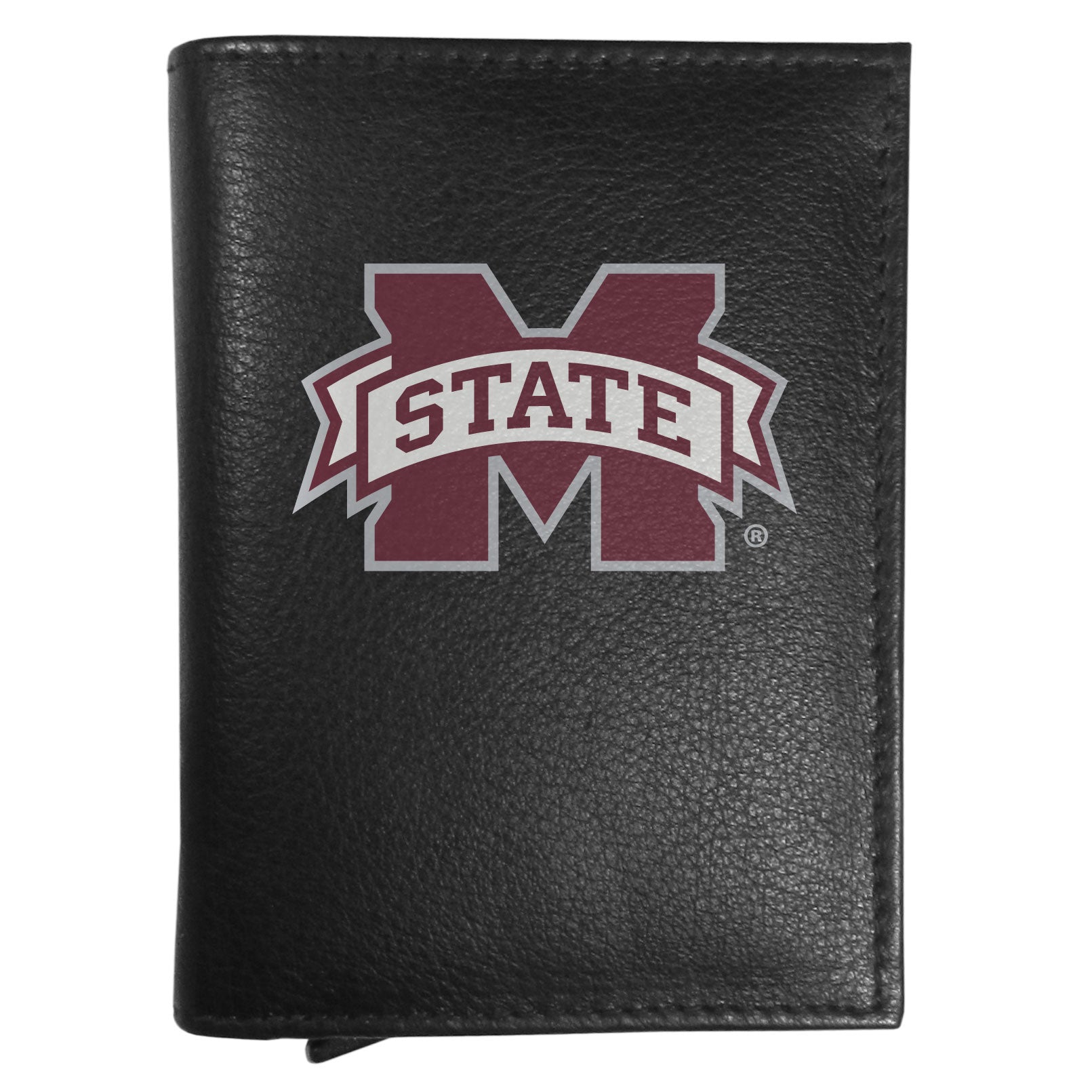 Mississippi St. Bulldogs Leather RFID Pop-Up Wallet
