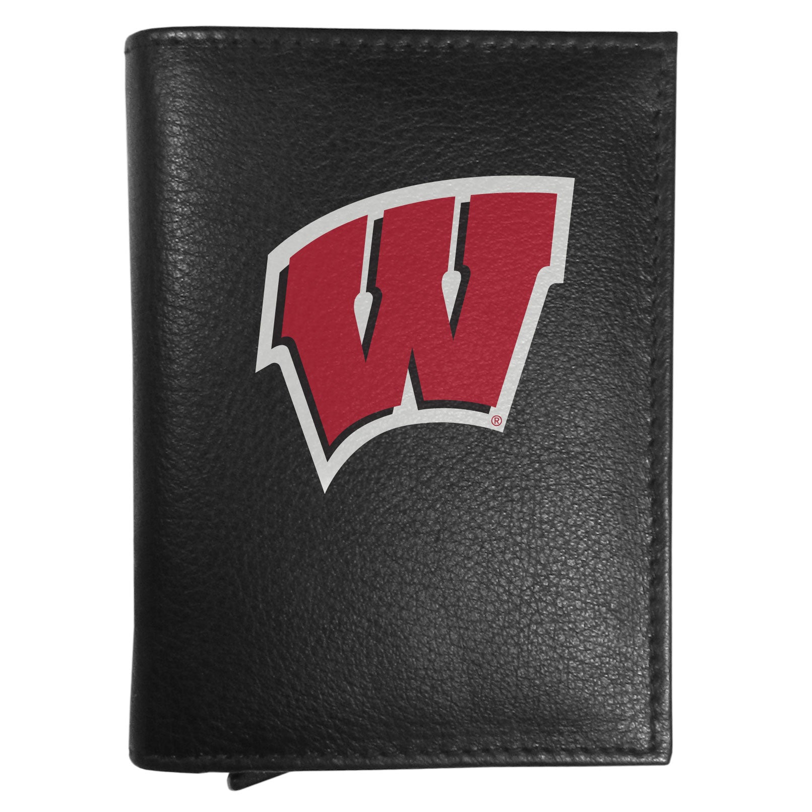 Wisconsin Badgers Leather RFID Pop-Up Wallet