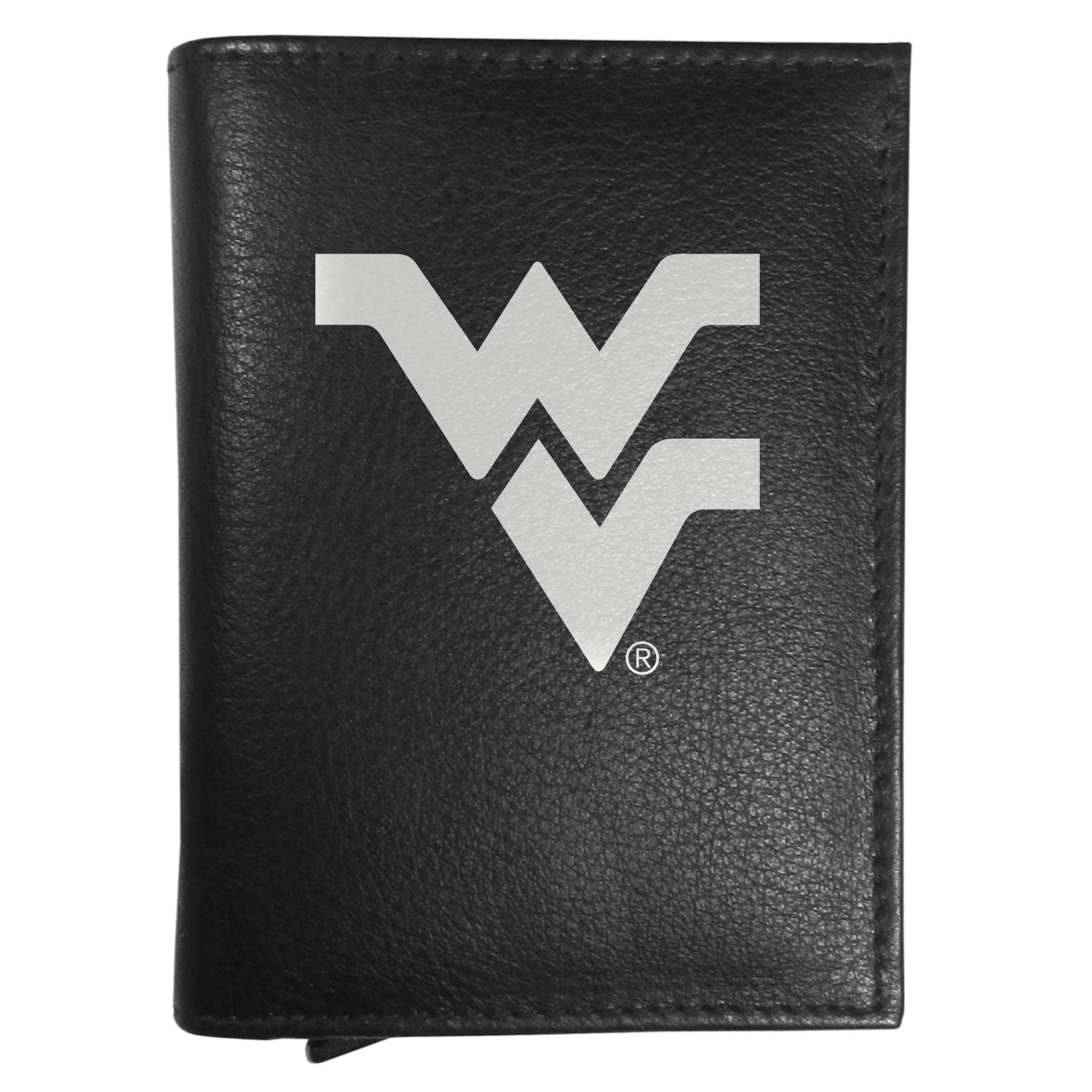 W. Virginia Mountaineers Leather RFID Pop-Up Wallet