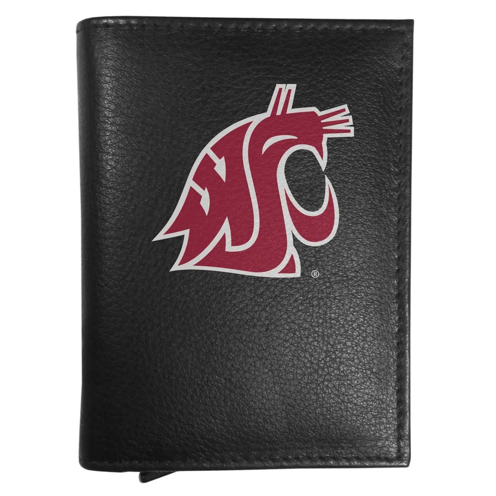 Washington St. Cougars Leather RFID Pop-Up Wallet
