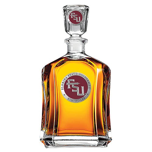 Florida State University FSU Logo Capitol Decanter - Sports Gifts, Sports Memorabilia, Sports Collectibles, Fan Shop