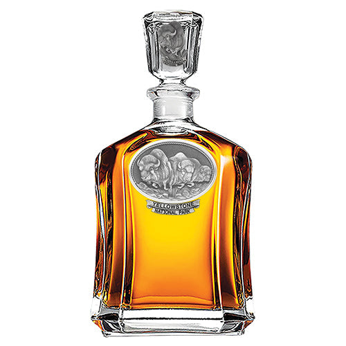 Buffalo Yellowstone National Park Capitol Decanter - Sports Collectibles, Sports Memorabilia, Sports Fan Shop, Sports Gifts