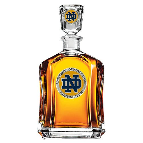 University of Notre Dame Capitol Decanter - Sports Gifts, Sports Memorabilia, Sports Collectibles, Fan Shop