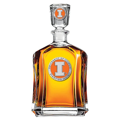 University of Illinois Capitol Decanter - Sports Gifts, Sports Memorabilia, Sports Collectibles, Fan Shop