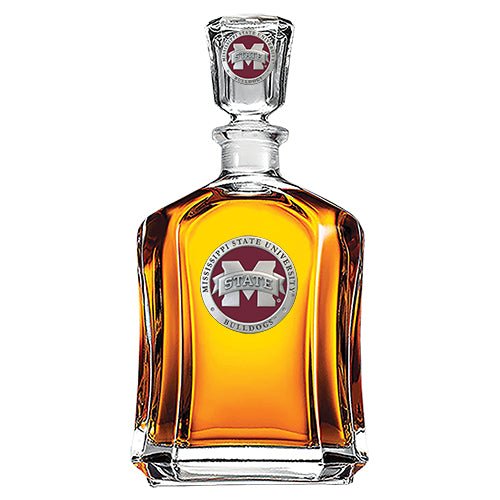 Mississippi State University Bulldogs "M" Logo Capitol  Decanter - Sports Gifts, Sports Memorabilia, Sports Collectibles, Fan Shop