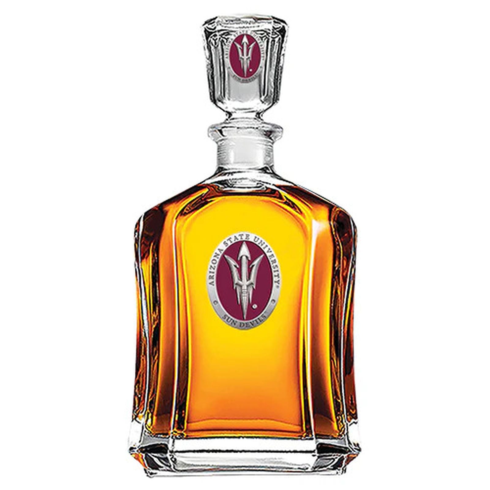Arizona State University Pitch Fork Logo Capitol Decanter - Sports Gifts, Sports Memorabilia, Sports Collectibles, Fan Shop