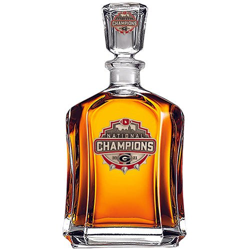2021 Georgia Official Champion Logo Capitol Decanter - Sports Gifts, Sports Memorabilia, Sports Collectibles, Fan Shop